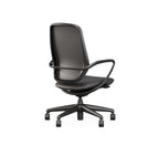 SitLab Amiko ergonomic office chair — Carbon (Black), angled view