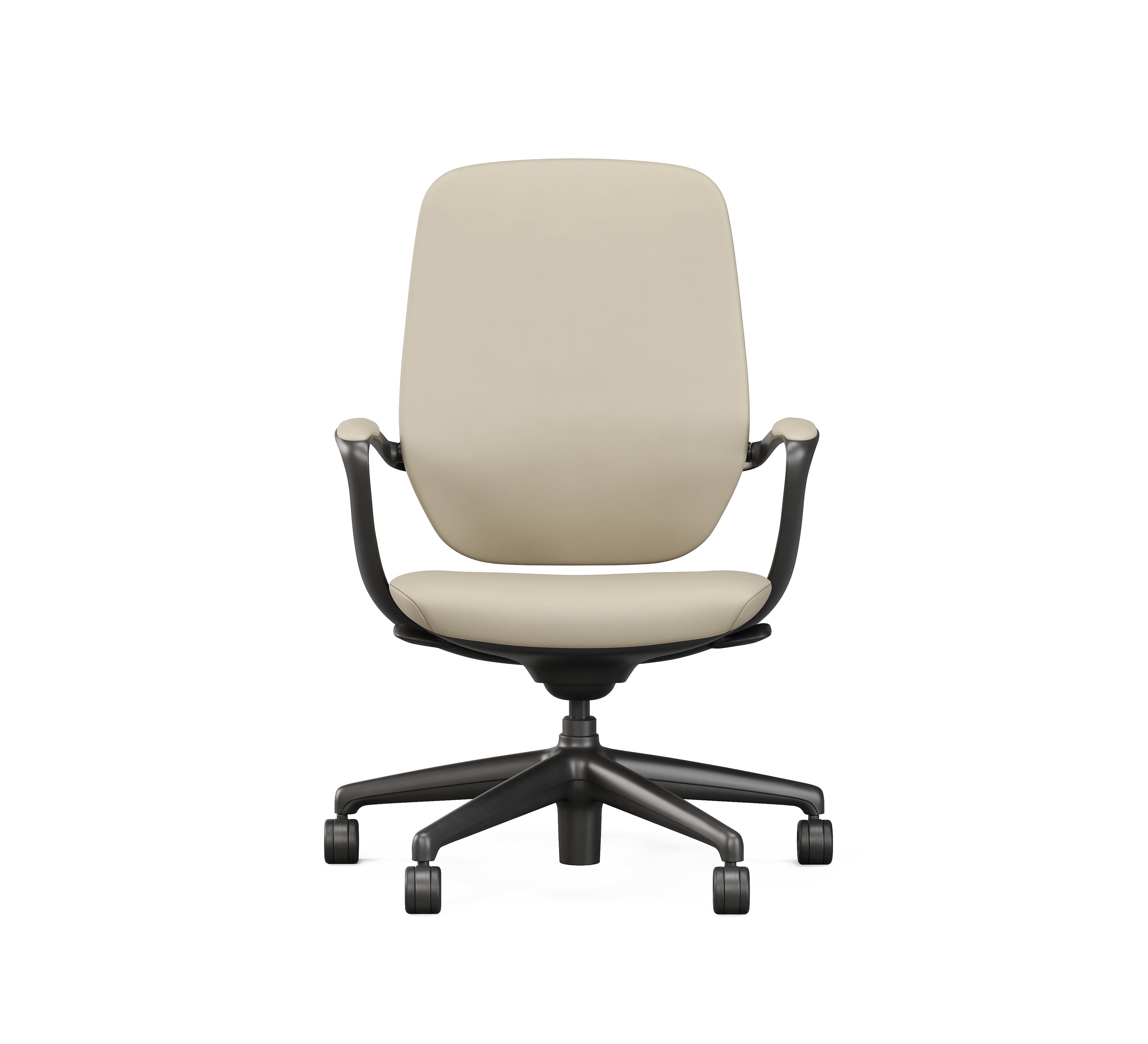 SitLab Amiko ergonomic office chair — French Vanilla (Cream)