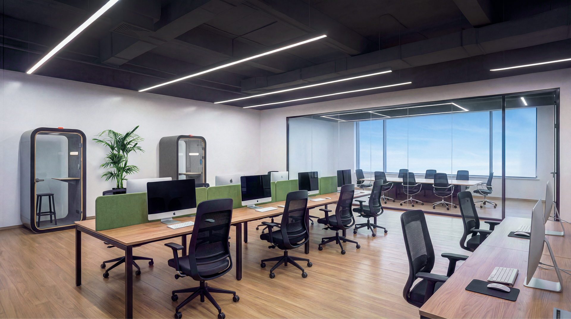 SitLab Frankie and Amiko chairs in a modern open-plan office