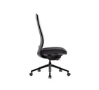 SitLab Frankie ergonomic office chair — Standard (No Armrests), side profile