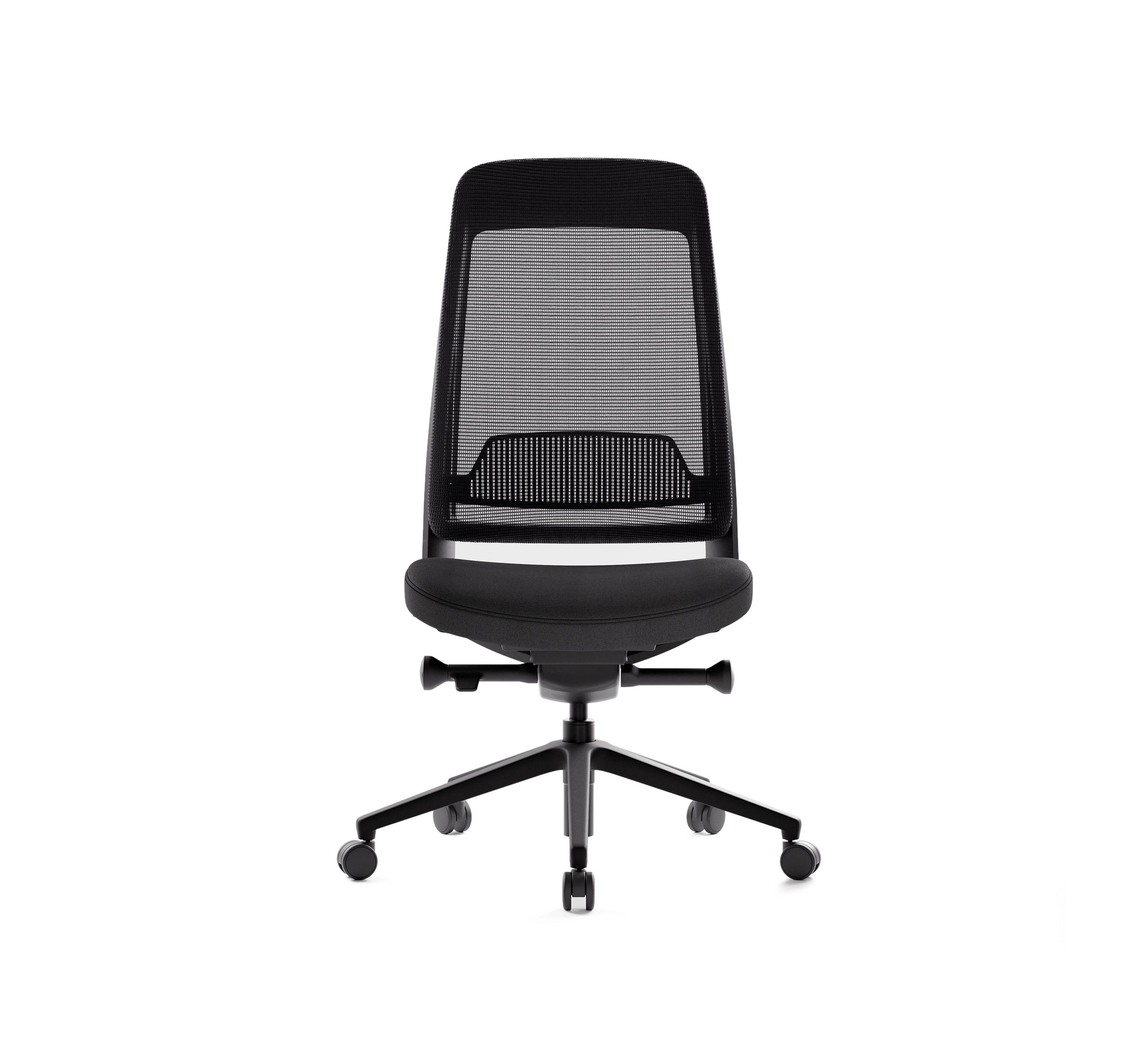 SitLab Frankie ergonomic office chair — Standard (No Armrests), front view