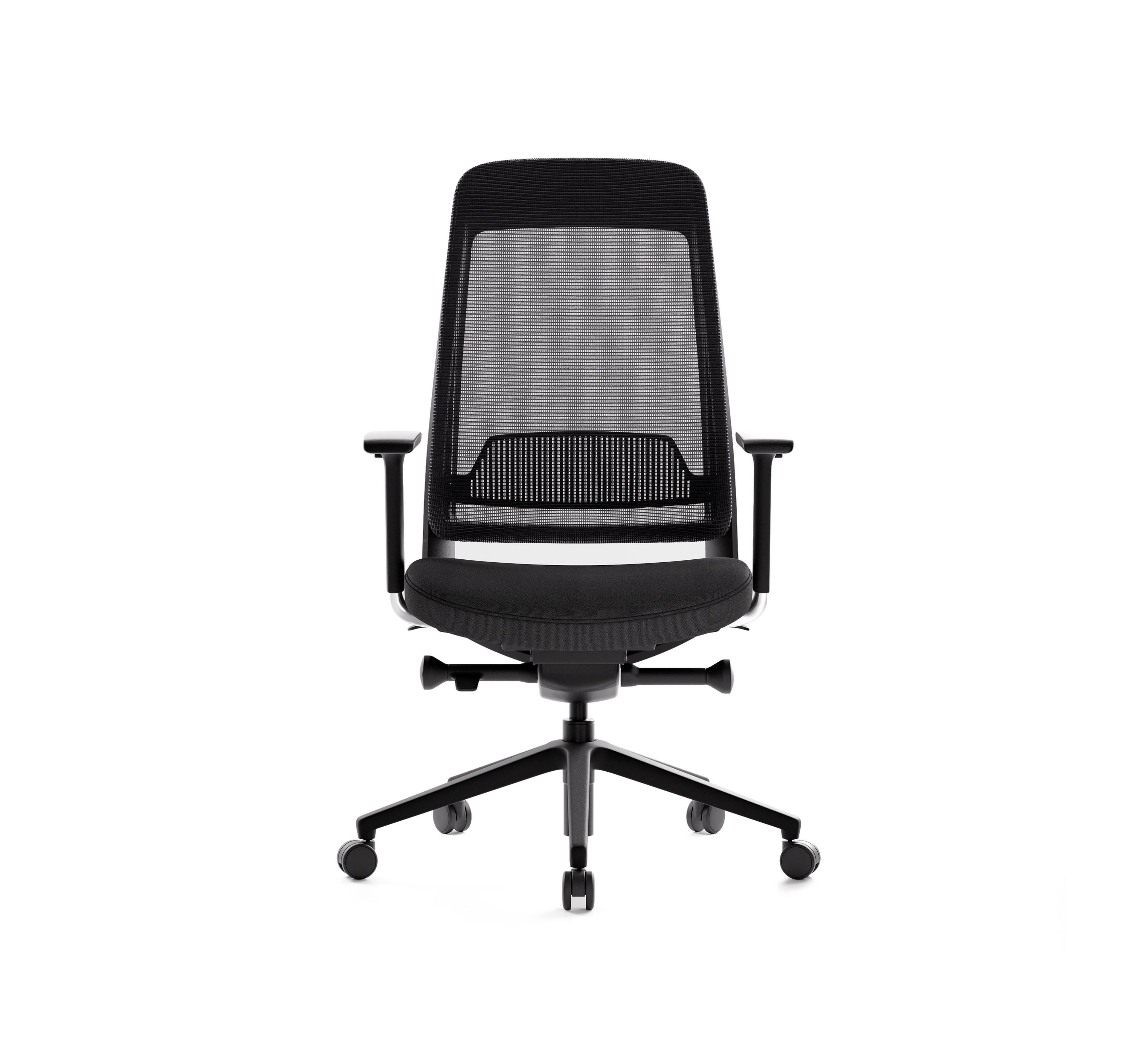 SitLab Frankie ergonomic office chair — 4D Armrests, front view