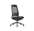 SitLab Frankie ergonomic office chair — Standard (No Armrests), three-quarter front view