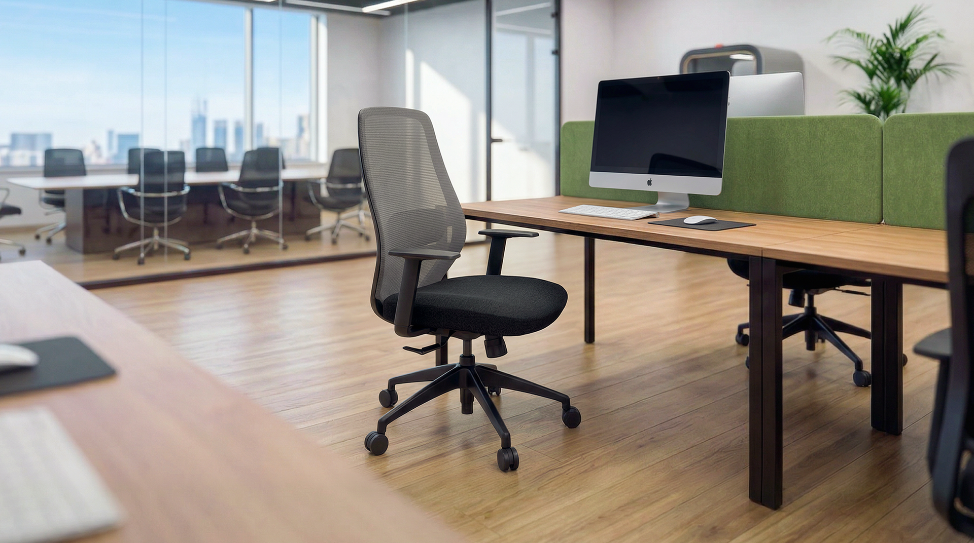SitLab Harwood task chairs in an open-plan office