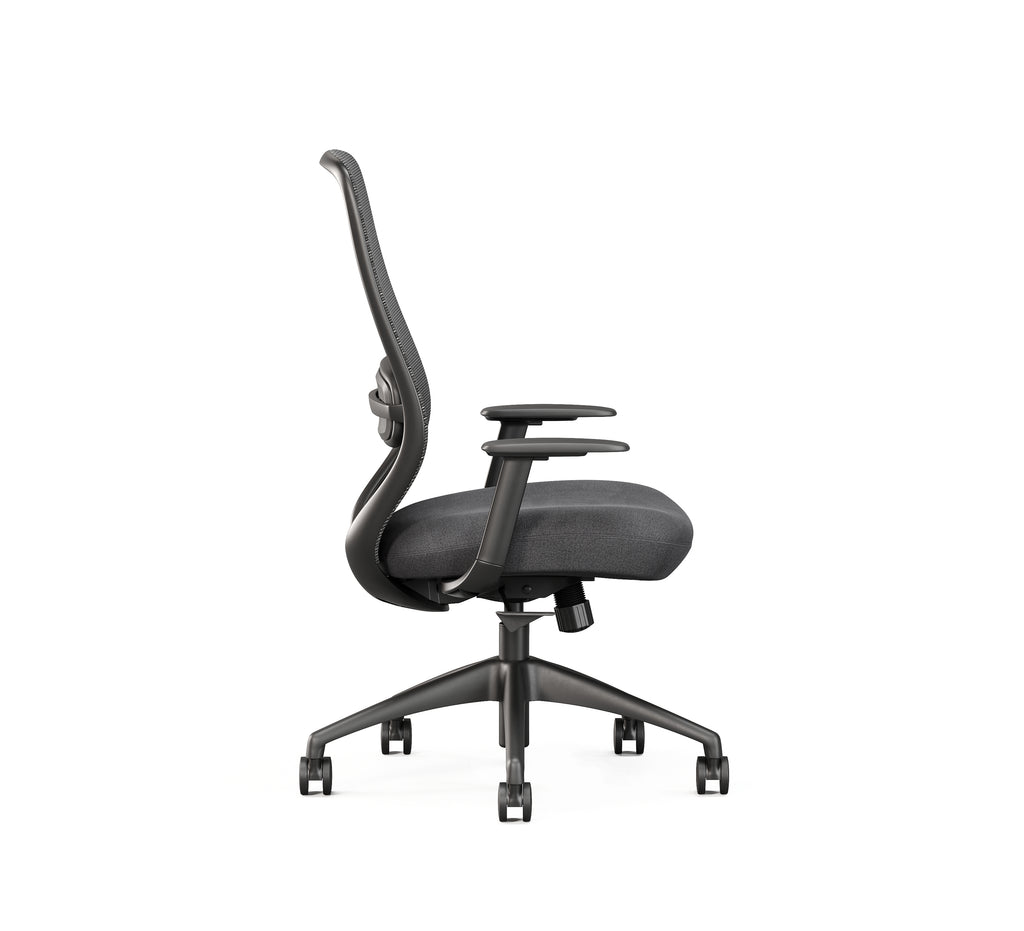 SitLab Harwood task chair with breathable mesh backrest