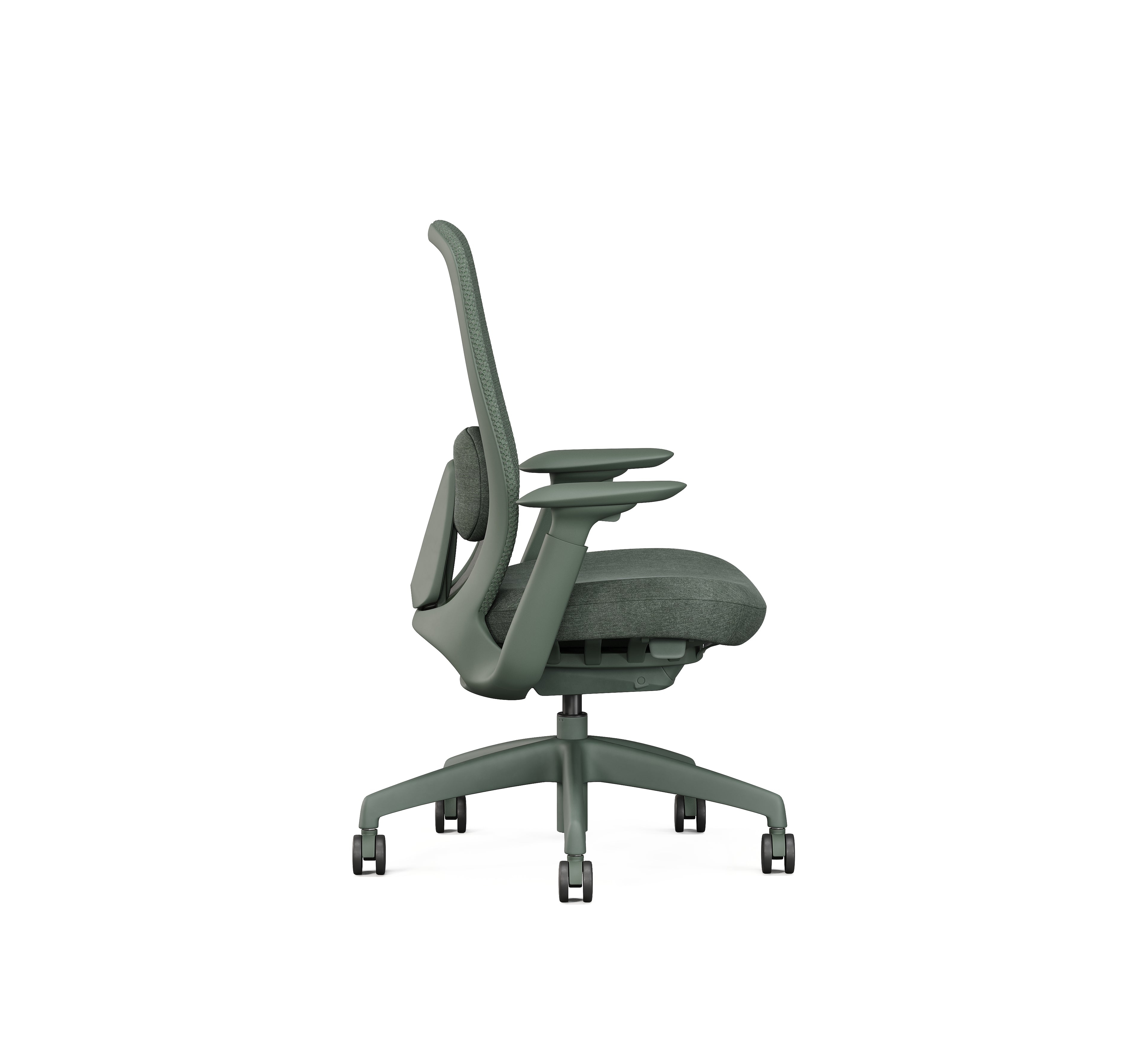 SitLab Remy ergonomic office chair — Remy Green, rear view